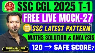 RBE SSC New pattern SSC CGL Live mock 27| Detailed analysis and Maths solution| इतनी कम cutoff?