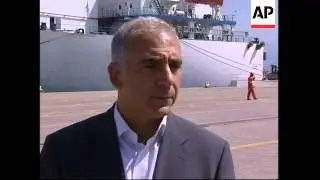 WRAP Port scenes, official on naval blockade, reax to lifting of aerial blockade