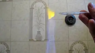 Borax bead tests: copper (oxidizing flame) / Перлы буры: медь (окислительное пламя)