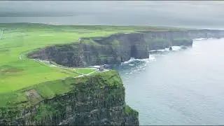 Grass Covered Cliff - HD 1080p - Nature Video