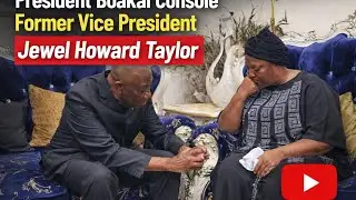 President Boakai Pays Condolence Visit To Former Vice President Madam Jewel Howard Taylor