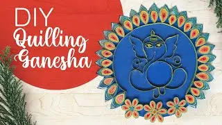Paper Quilling Lord Ganesha #ganesh #ganeshchaturthi #quilling @Kraftzup