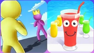 Max levels Juice run 3D Vs giant rush 3D😍🧿😍All Levels Gameplay EYK5