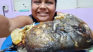 ALMOÇO DE HOJE PEIXE ASSADO COM ALCAPARRAS TOP D+