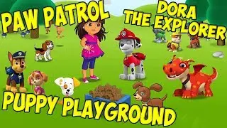 Dora the explorer.  Puppy playground. Paw Patrol Academy.Games from popular cartoons.