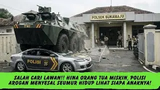 SALAH CARI LAWAN!! Hina Orang Tua Miskin, Polisi Arogan MENYESAL SEUMUR HIDUP Lihat Siapa Anaknya.