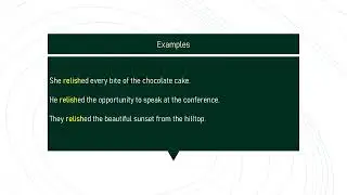 relish # Expand Your English Vocabulary