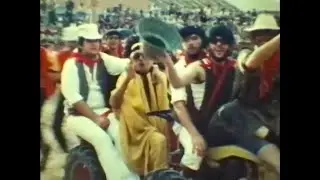 Portillo (Valladolid) 1981 - Fiestas Septiembre - Desfile de peñas y subida del encierro