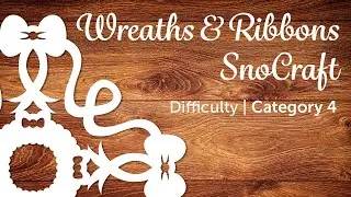 Learn how to make Paper Snowflakes - Wreaths & Ribbons - SnoCraft Tutorial - Toy Rocket Studios