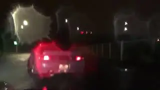 240sx drifting in the rain