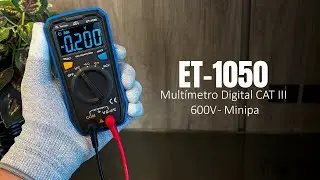 ET-1050 Mult&iacute;metro Digital CAT III 600V - Minipa