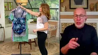 Denim & Co. Beach Halter Neck Draped One-Piece on QVC