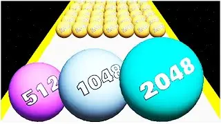 Ball Ladder 2048 - Gameplay Walkthrough - Levels 1-16