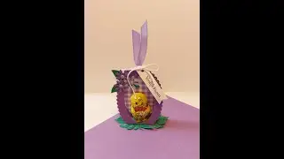 paas tafelkadootje met chocholade - paashanger - easter chocolate gift - Osterdeko schokolade