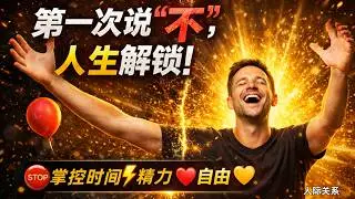 💥學會説“不”，收回人生自由！#學會説不 #邊界設立 #心理成長 #認知覺醒 #自我提昇 #人生自由 #拒絶技巧 #時間管理 #精力管理 #情緒管理 #個人成長 #成功心態 #學會説不 #拒絶技巧