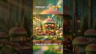 Hamburger House 😱🍔🤤 #shorts #AI #AIPics #AIPictures #AIContent