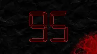 Countdown from 95 to 0 in RED