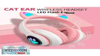 Cat Ear RGB Wireless Gaming Headset 50mm Drivers Bluetooth 5.3 40H