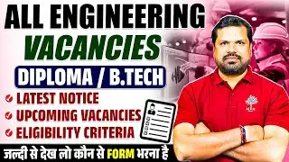 Government Jobs for Diploma Engineers | Govt Job for Engineer | Upcoming Govt Jobs for Engineers