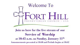 January 11, 2026 Service of Worship