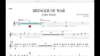 Bringer of War (Brian Balmages) Flute Play Along