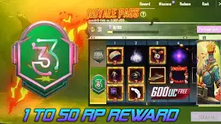 MONTH 3 ROYAL PASS 😳 // 1 TO 50 RP // M3 ROYAL PASS REWARDS PUBG MOBILE ( M3 ROYAL PASS)
