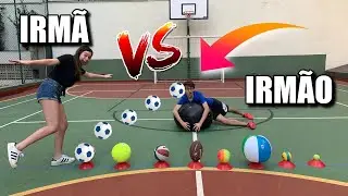 DESAFIO DO TRAVESSÃO COM BOLAS DIFERENTES ! Crossing challenge