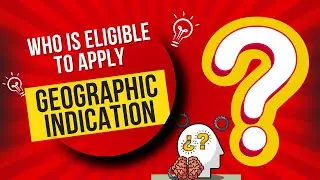 Geographical Indication Registration: Who is Eligible to Apply? #GI #Intellectualproperty #ipr
