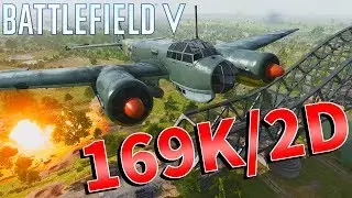【BF5】ゲームを破壊する『爆撃機JU-88 A』が最強すぎた件について-169Kill 2Death【Junkers Ju 88】【battlefield5実況】