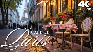 Café de PARIS ☕ 4K | Fall Evenings with Romantic Chillout Music