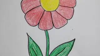 Easy flower drawing
