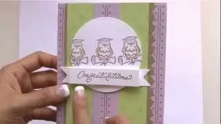Quick and Easy- Graduation Owl card by DeNami Design