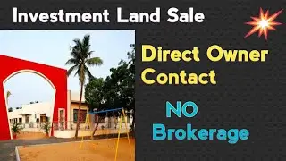 Investment Land For Sale In  Chennai / Medavakkam To Mambakkam Main Road Near Plot For Sale