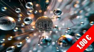 Metallic Micro Bubbles & Sparkling Particles (HD Stock Footage)