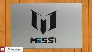 How to draw the Lionel Messi logo