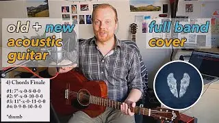 Coldplay - A Sky Full Of Stars (acoustic guitar tutorial/cover, new + old tuning)