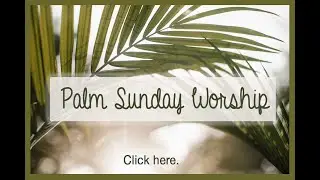 Palm Sunday 2020