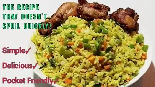 Simple Nigerian Fried Rice/Pocket Friendly Fried Rice Recipe/Fewer ingredients/Step by step guide