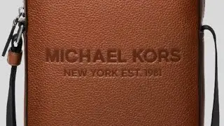 MICHAEL KORS Cooper Logo Embossed Pebbled Leather Flight Bag Luggage 37S4LCOL6I