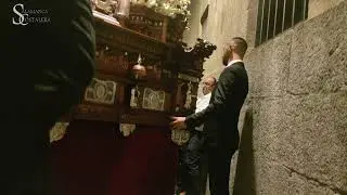 Procesión Virgen del Rosario, revirá Calle Calderón d la Barca con Calle Libreros, 2023 Salamanca