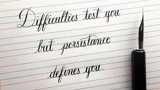 Pointed Pen Calligraphy