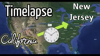 Cross country road trip Timelapse - California to New Jersey (With national parks) in 4K