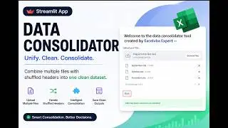 🚀 Merge Any Excel Files in Seconds | Even with Different Headers | Python + Streamlit Project #Excel