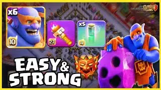 Best Army For Ranked Mode 🔥 Super Bowler + Torch ❗ Easy TH18 Attack Strategy