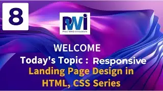 #8 Responsive Full Web Page using Media Queries in CSS ( within 25 mins)