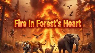 Fire In Forest's Heart 🌲🔥 | Wild Animals Escape the Burning Jungle