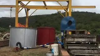 Low Tech Sludge Carbonization - SIDE VIEW