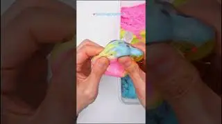 Colorful Sand SquishBall ASMR | Transparent Bliss with Crunchy Sound Magic! #satisfying #asmr