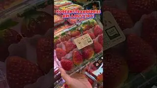 Korean Strawberries are in season during winter and are a must try. So sweet and juicy!