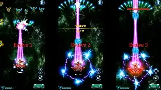 Galaxy Attack: Alien Shooter | Ship Evolve | Legendary Ship Evolve Power Compare | By Apache Gamers